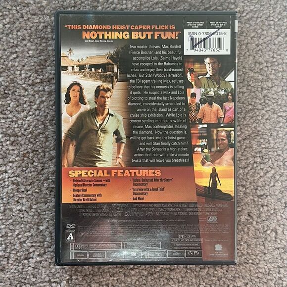 “After the Sunset” Widescreen Edition DVD featuring Pierce Bronson & Salma Hayek - Picture 2 of 5
